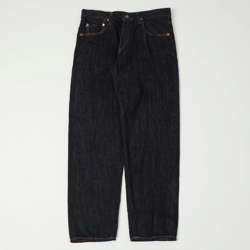 men's luxury trousers-ONI 860-KI KIRAKU 'Natural Indigo' 12oz Wide Taper Jean - One Wash