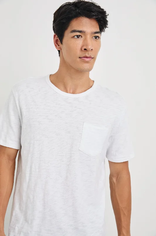 men's modern t-shirts-SKIPPER T-SHIRT - WHITE