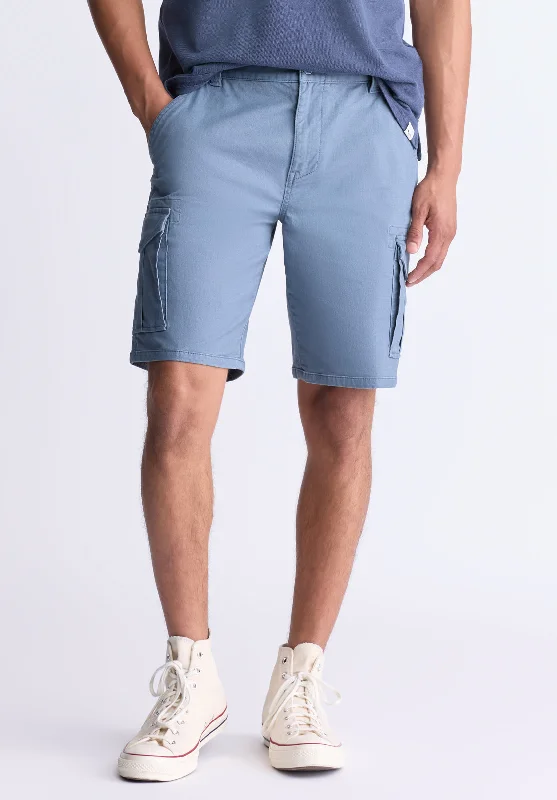 men's classic shorts-Hiero Men's Cargo Shorts, Mirage blue - BM24503