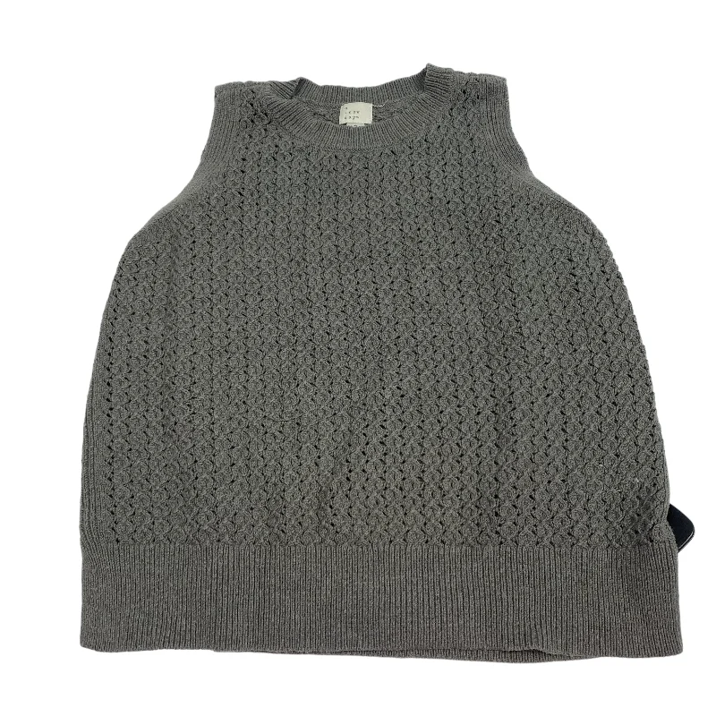 men's regular fit vests-Grey Vest Sweater A New Day, Size M