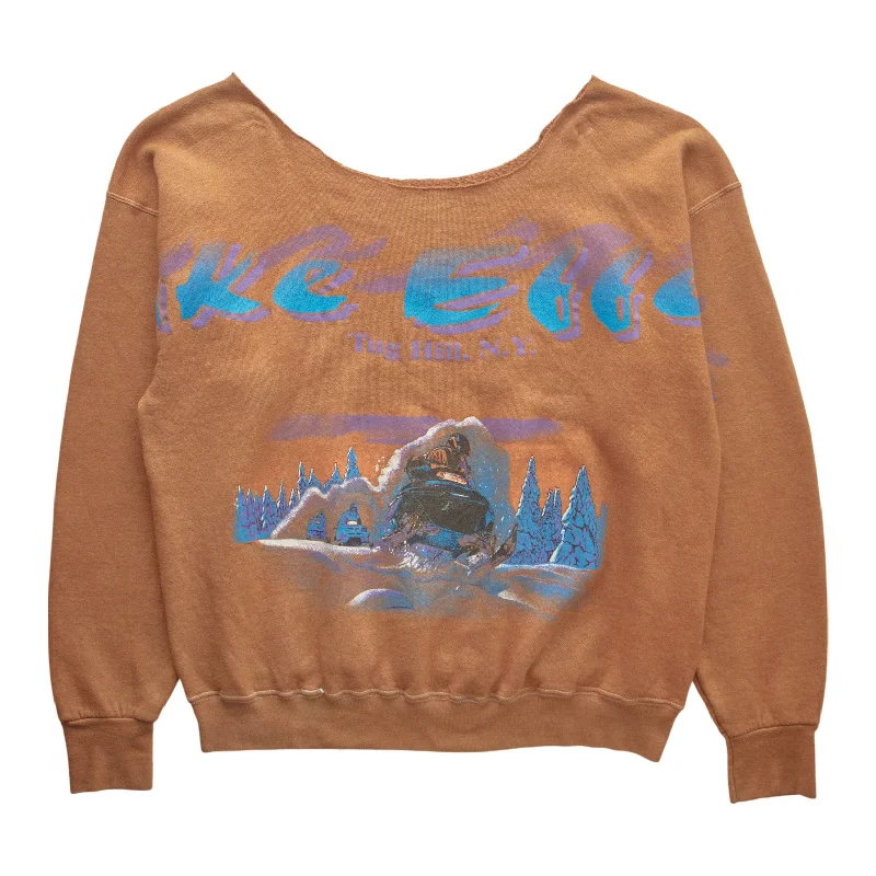 men's cozy fit sweatshirts-(M) 90s Tug Hill, NY