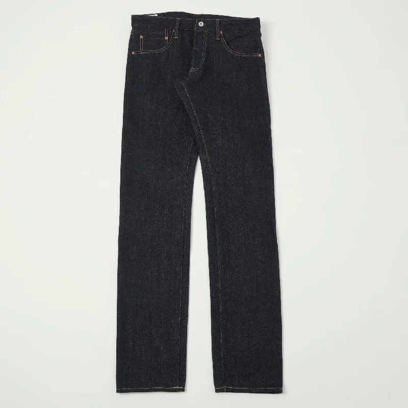 men's elastic waist pants-ONI 602 Natural Indigo 22oz Regular Tapered Jean - Raw