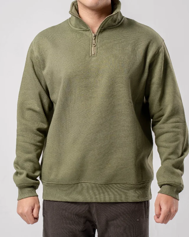 men's functional sweatshirts-Quarter Zip Sweatshirt