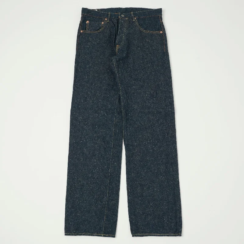 men's trendy trousers-ONI 266-CCD 'Crushed Concrete Denim' 15oz Regular Straight Jean - One Wash