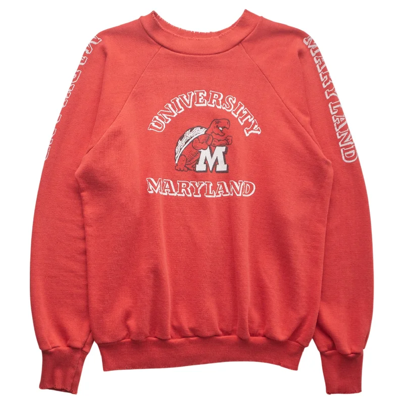 men's UV protection sweatshirts-(S/M) 80s University of Maryland