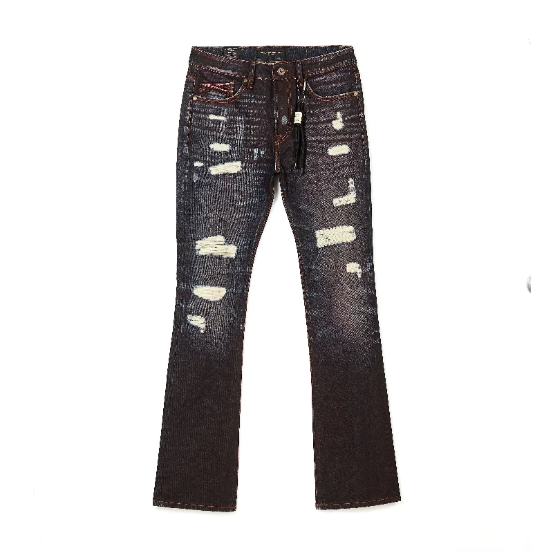 men's tapered jeans-Cult's Lenny Bootcut Jeans in Brick