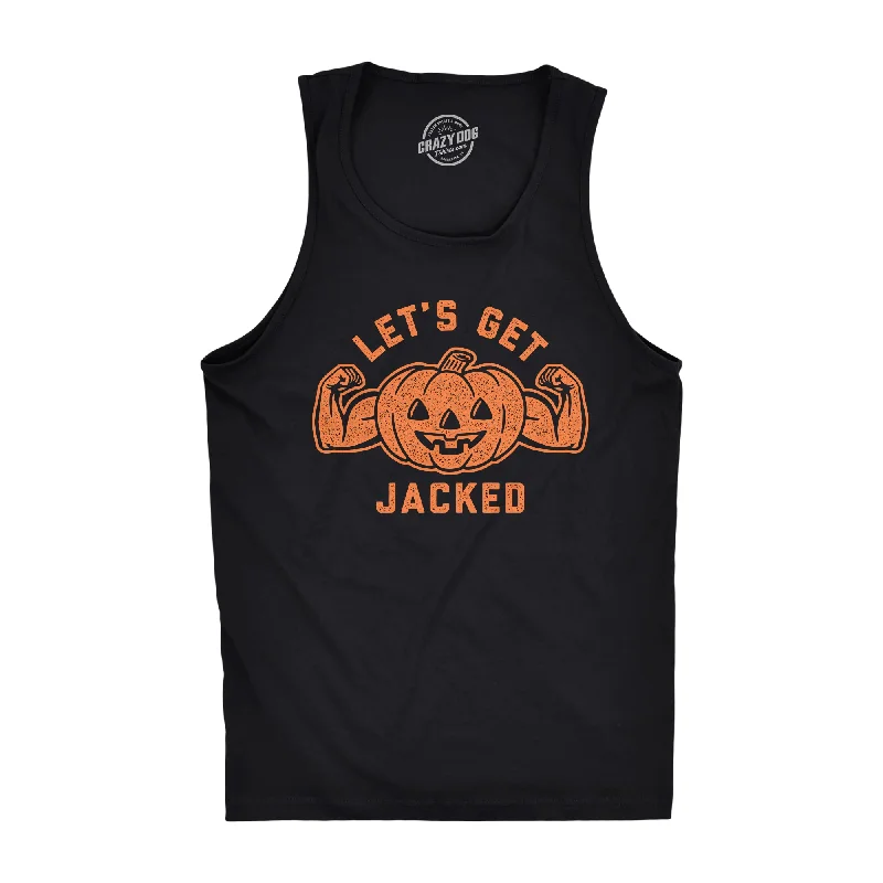 men's tank top sleeveless shirt-Let's Get Jacked Men's Tank Top