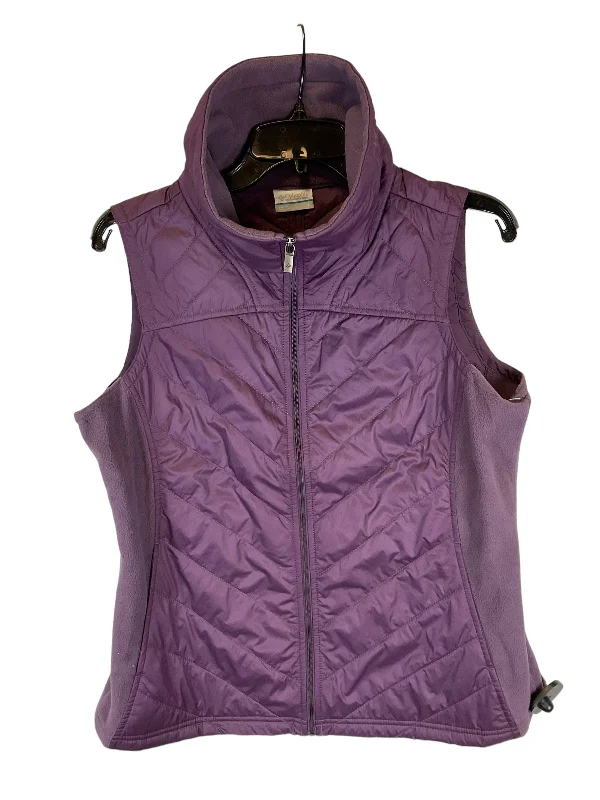 men's vibrant vests-Vest Designer By Columbia In Purple, Size: L