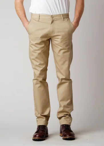 men's solid color pants-Brooklyn Denim Co. Chino Pants - Sand