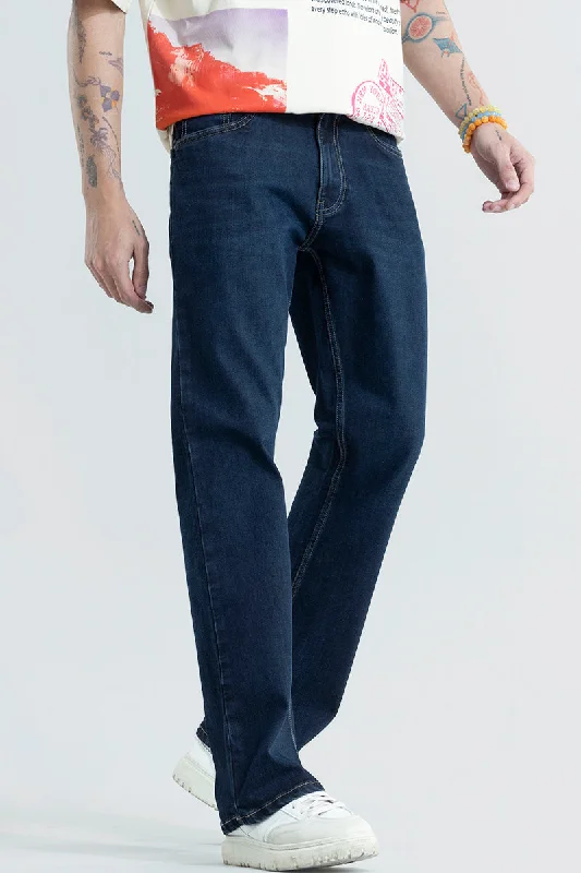 men's training trousers-City Slicker Denim Blue Boot Cut Jeans