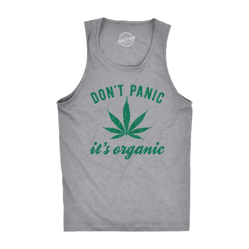 men's tank top loungewear-Don't Panic Its Organic Men's Tank Top