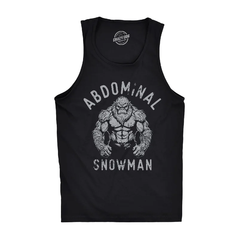 men's tank top high quality-Abdominal Snowman Men's Tank Top