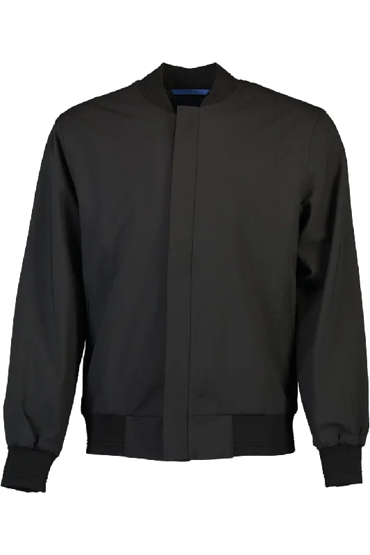 men's zip-up jackets-Essential Pierre Button Blazer - Black