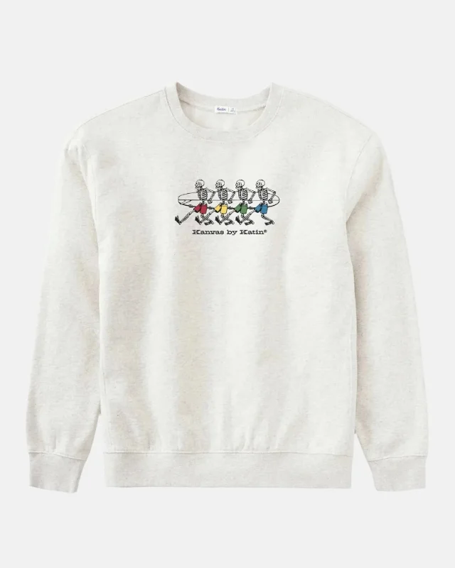 men's water-resistant sweatshirts-Hermanos Embroidered Crewneck