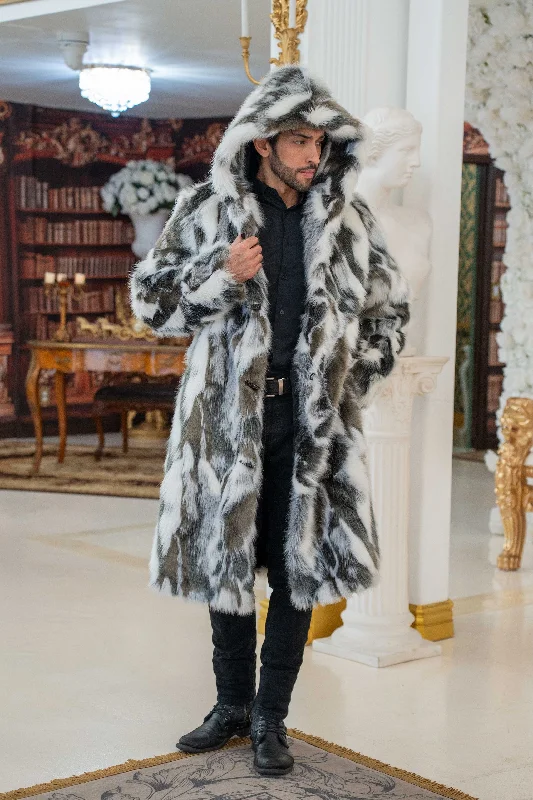 men's peacoats-Men's Playa Coat in "Tibetian Wolf"