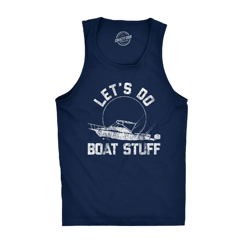 men's tank top for running-Let's Do Boat Stuff Men's Tank Top