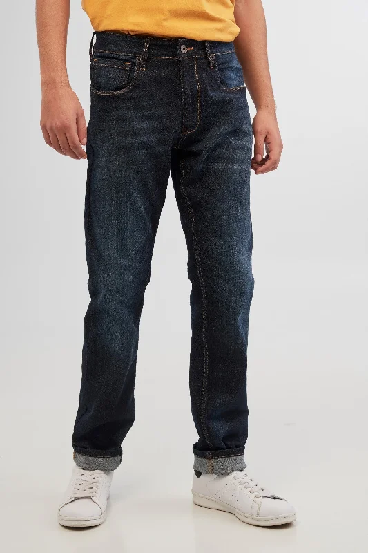 men's denim jeans-Jeans coupe régulière - Homme