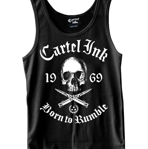 men's tank top for cool weather-Born To Rumble Men's Tank Top