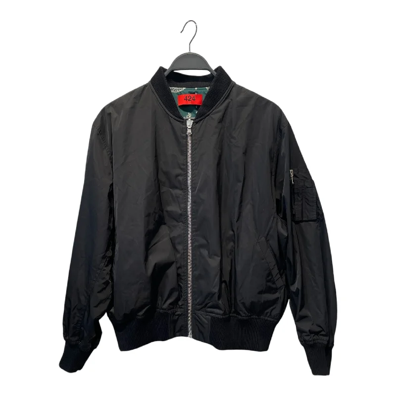 men's reflective jackets-424(FourTwoFour)/Blouson/L/Cotton/BLK/Paisley/