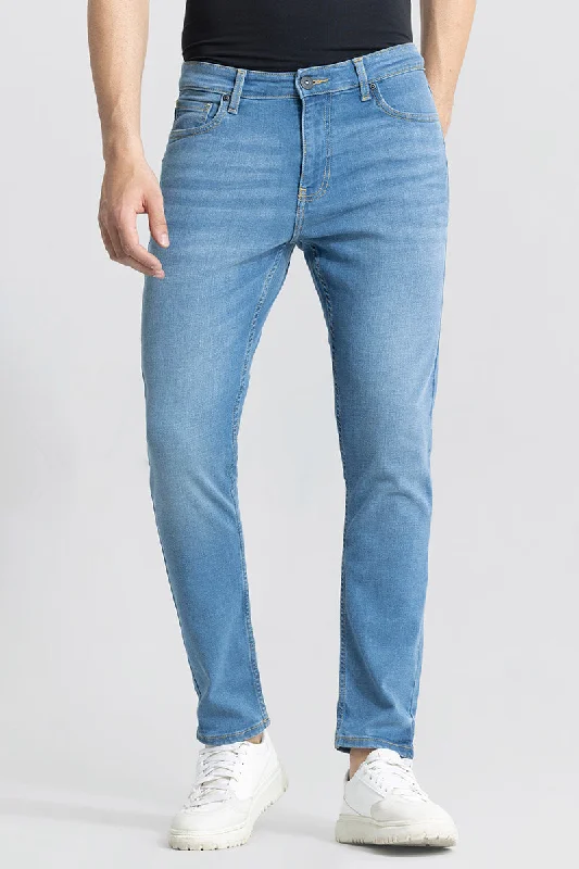 men's work pants-Asmodeus Sky Blue Skinny Fit Jeans