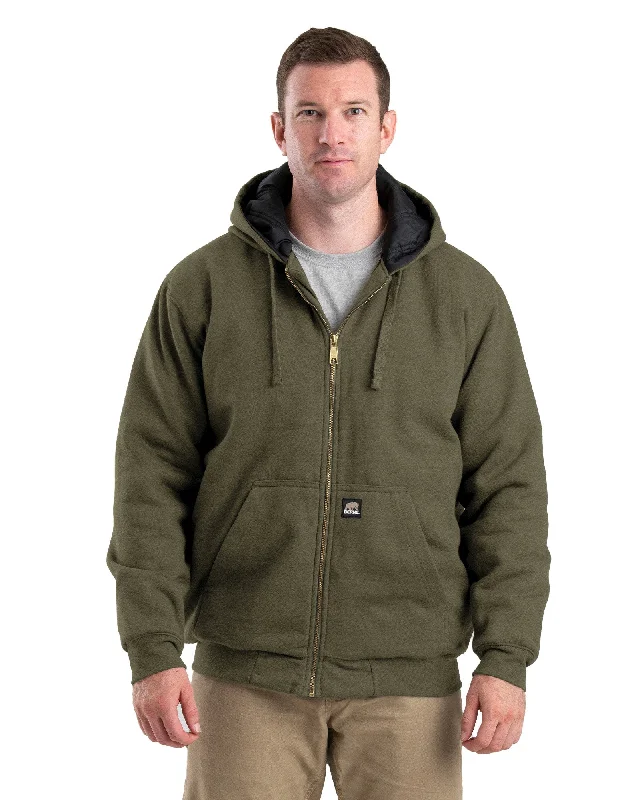 men's eco-friendly sweatshirts-Highland Insulated Full-Zip Hooded Sweatshirt