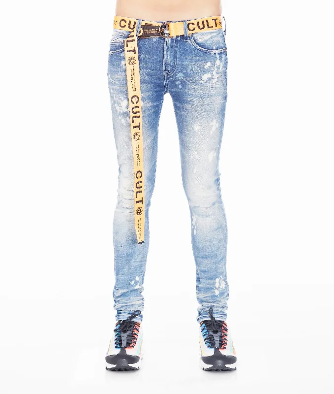 men's recycled pants-PUNK SUPER SKINNY IN DUNE