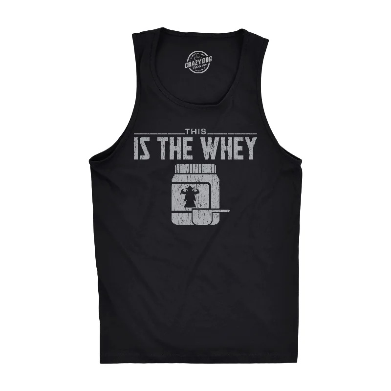 men's tank top for sports-This Is The Whey Men's Tank Top