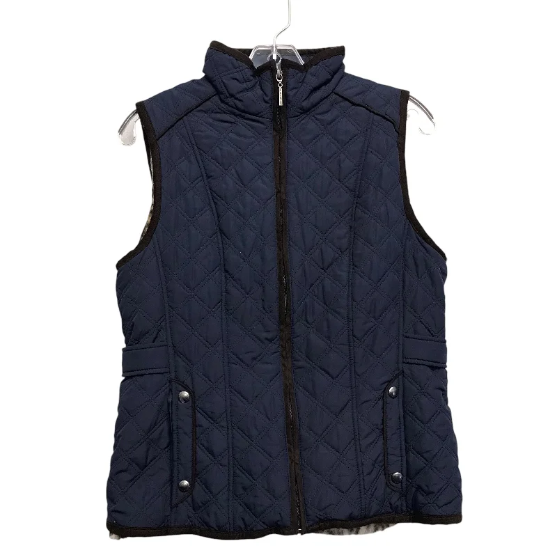 men's training vests-Vest Puffer & Quilted By Weatherproof In Navy, Size:S