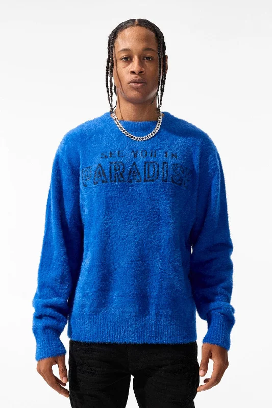 men's urban sweatshirts-Lexington Crewneck Sweater (Royal)