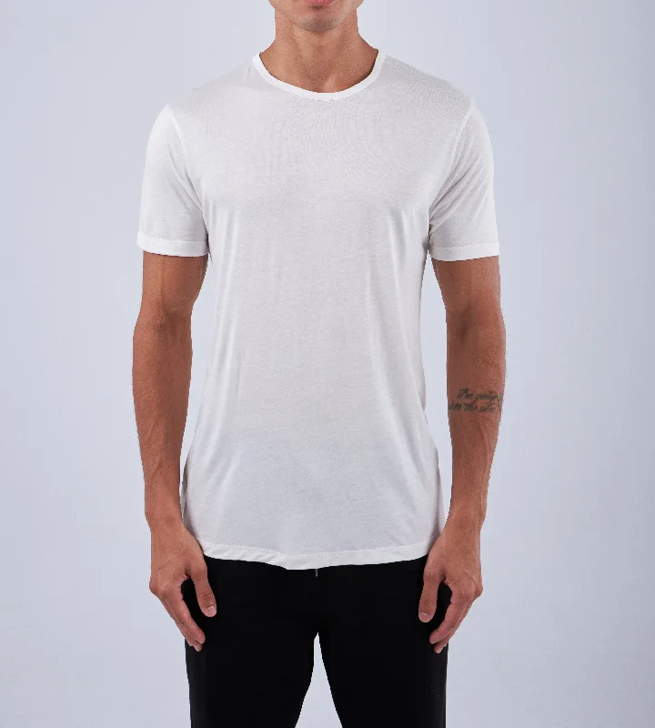 men's crew neck t-shirts-Comfort Viscose T-shirt