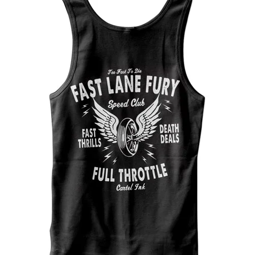 men's tank top for men gym-Fast Lane Fury Men's Tank Top