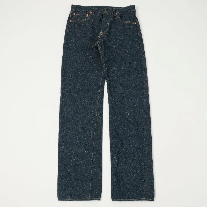 men's comfortable fit trousers-ONI 288-CCD Kabuki 'Crushed Concrete Denim' 15oz Loose Straight Jean - One Wash