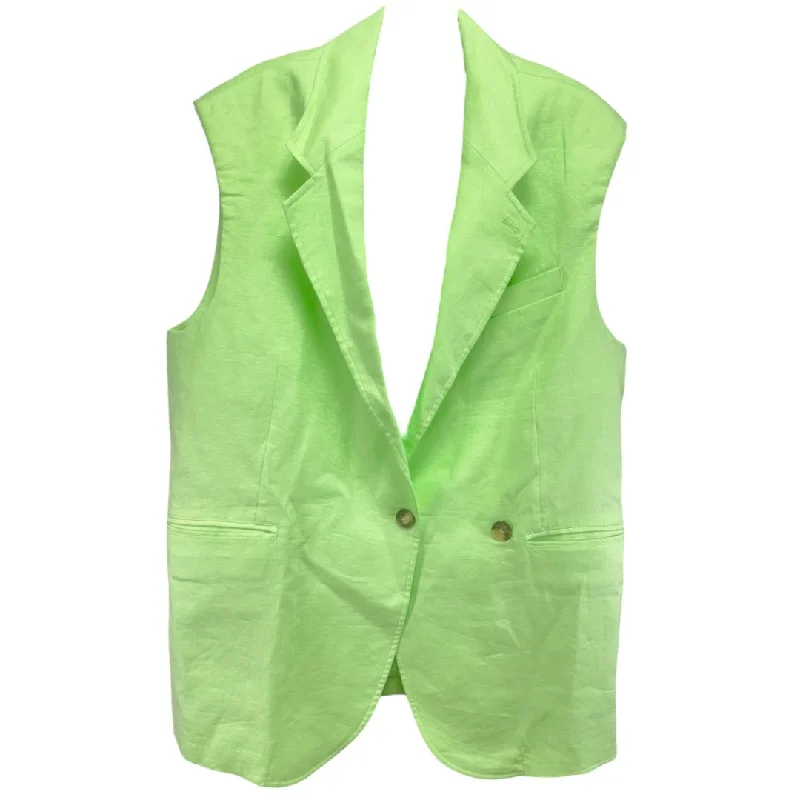 men's recycled vests-Bright Young Things Vest We The Free In Green Light, Size M