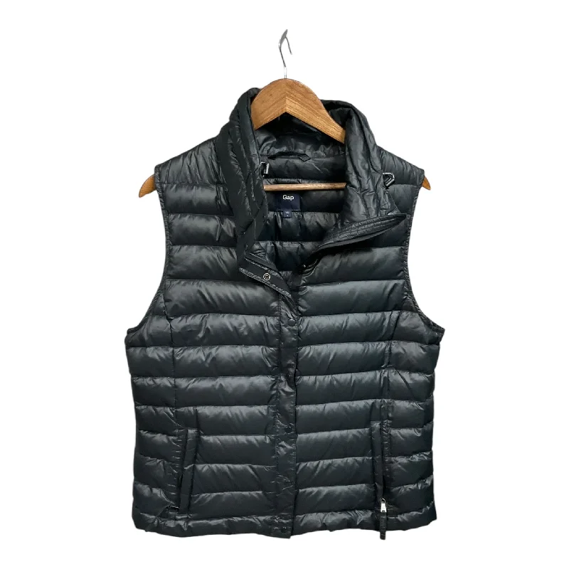 men's fashion vests-Vest Puffer & Quilted By Gap In Black, Size: L