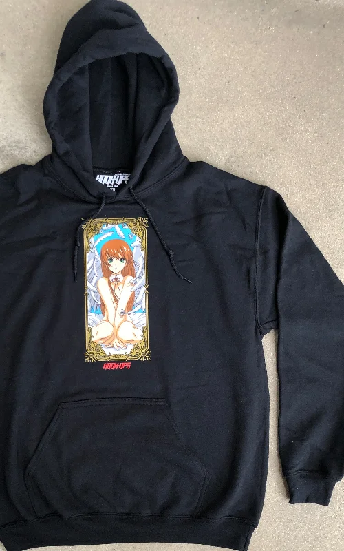 men's water-resistant sweatshirts-Angel Girl Hooded Sweatshirt