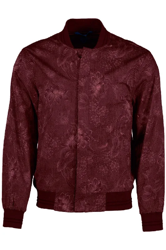 men's versatile jackets-Pierre Button Blazer - Burgundy