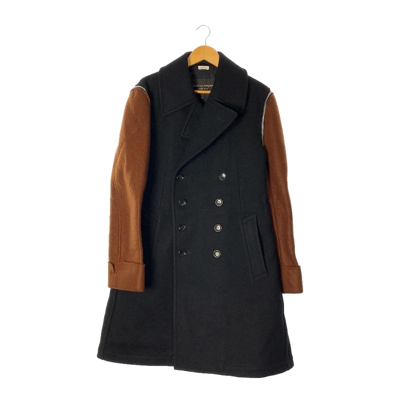 men's quick-dry coats-COMME des GARCONS HOMME PLUS/Coat/M/BLK/Wool/PJ-C006