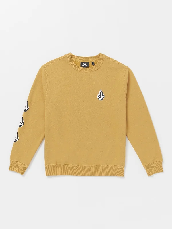 men's fall sweatshirts-Iconic Stone Crew Sweatshirt - Mustard