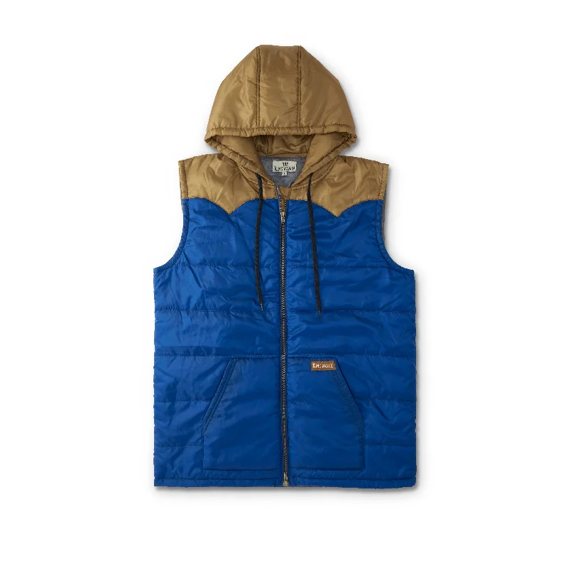 men's all-season vests-Men's Colorblock Puff Vest