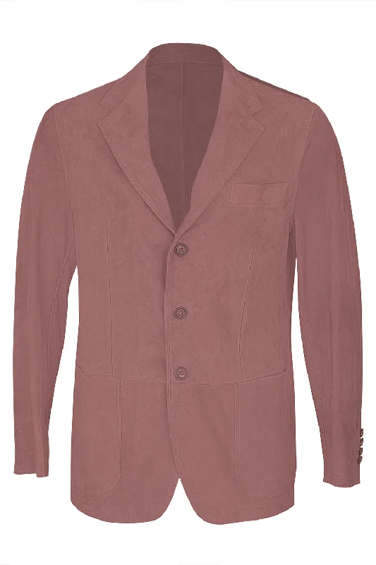 men's windproof jackets-Single Breasted Blazer - Grape