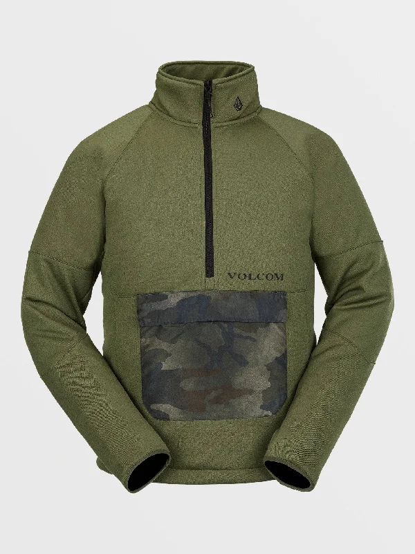 men's bold sweatshirts-Mens Tech Fleece Pullover - Military