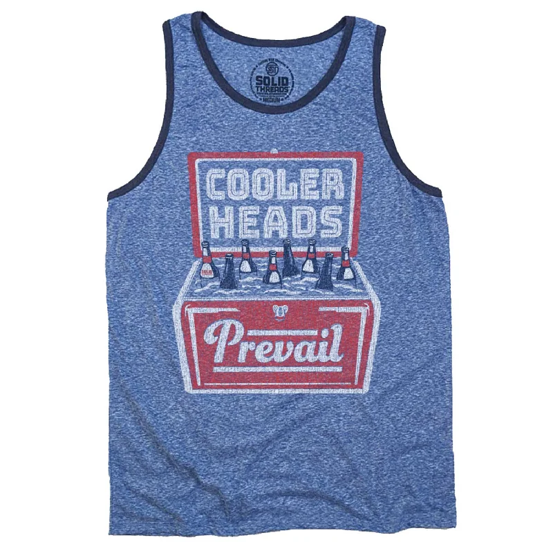 men's tank top comfortable-Cooler Heads Ringer Tank Top