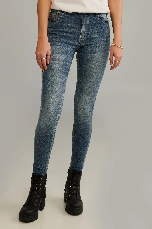 men's cropped pants-Jeans taille régulière, coupe ajustée - Femme