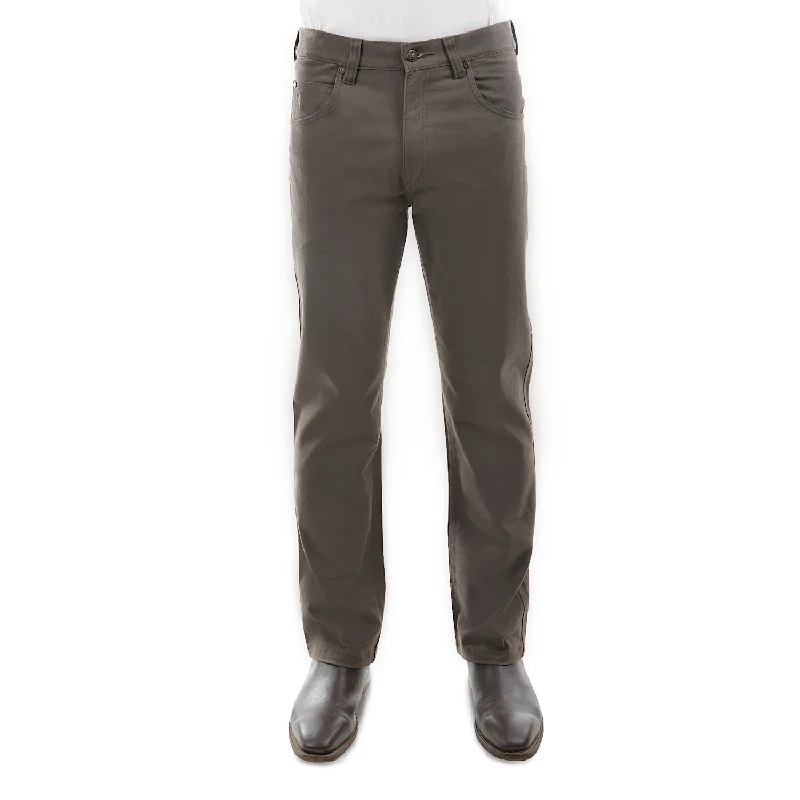 men's outdoor trousers-Thomas Cook Men's Tailored Moleskin Jean 32" Leg Greystone