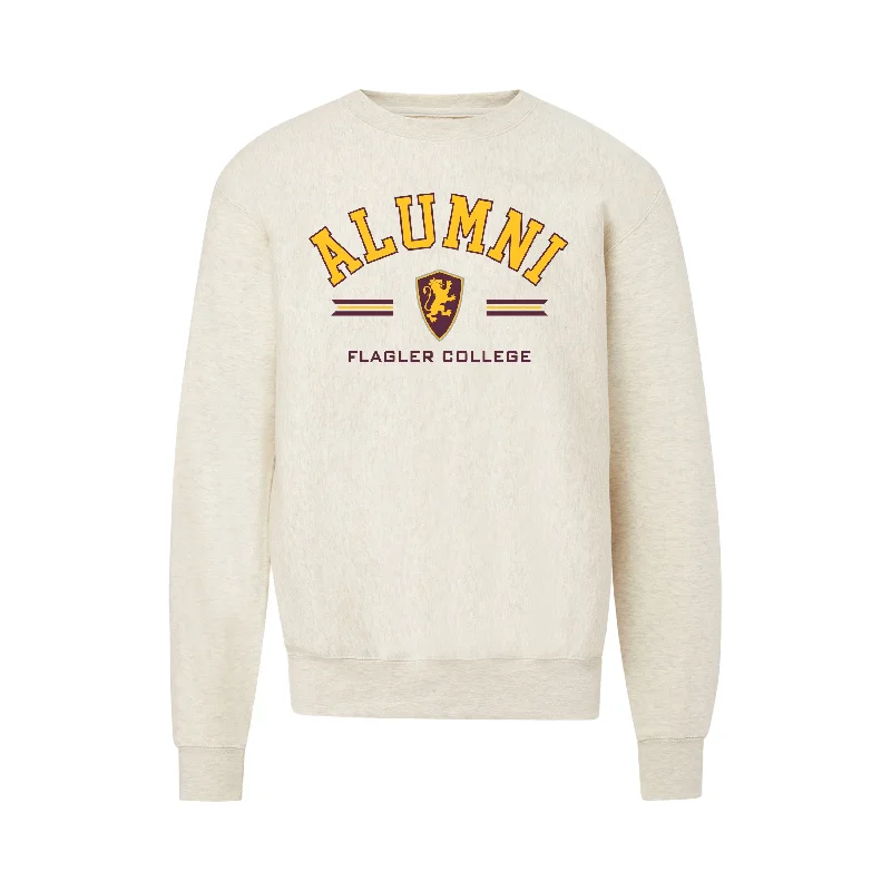 men's functional sweatshirts-Flagler Alumni Proweave Crew