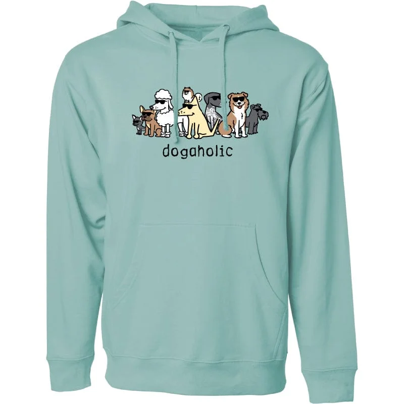 men's sports sweatshirts-Dogaholic - Sweatshirt Pullover Hoodie