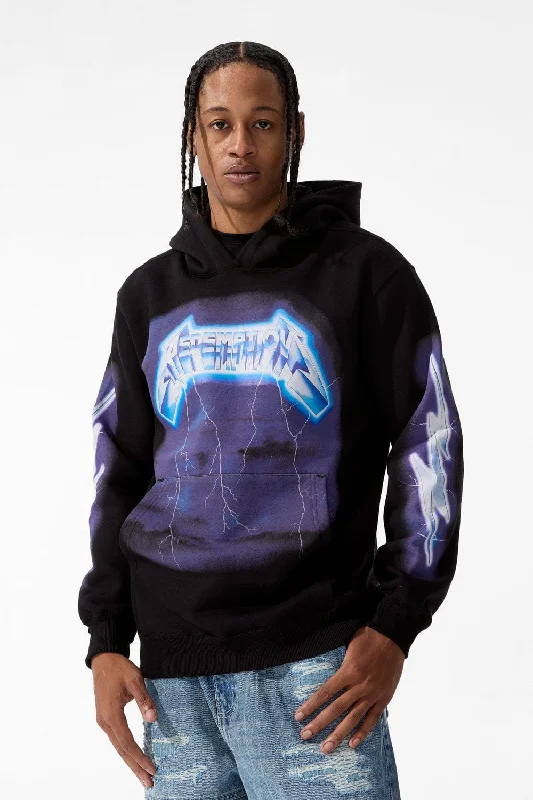 men's trendy sweatshirts-Redemption Pullover Hoodie (Black)