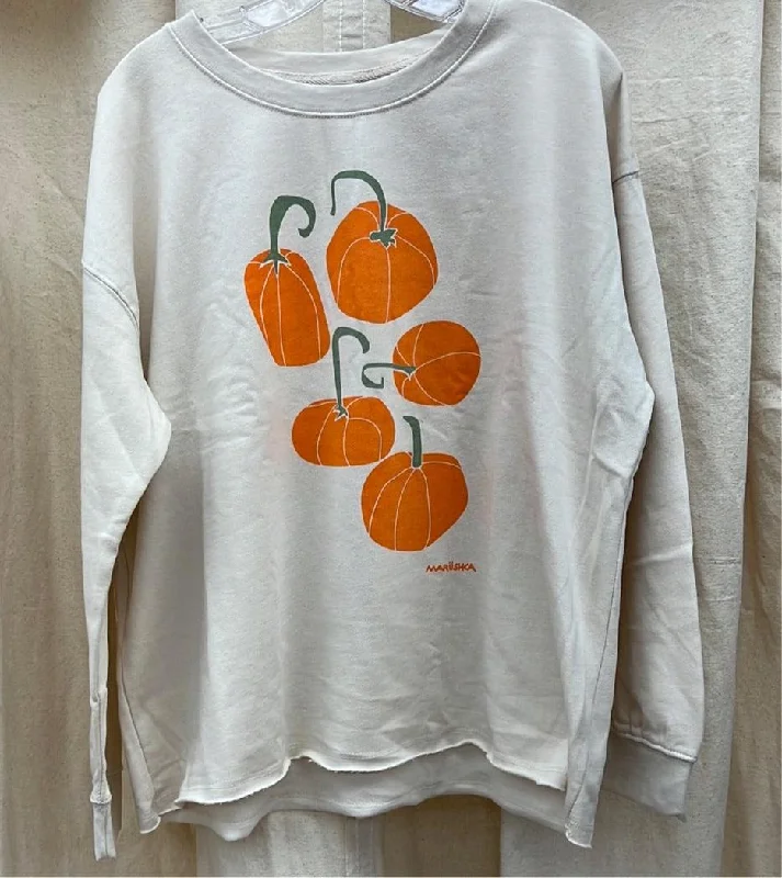 men's oversized sweatshirts-Pumpkin Patch Drop Crew Sweatshirt Pullover