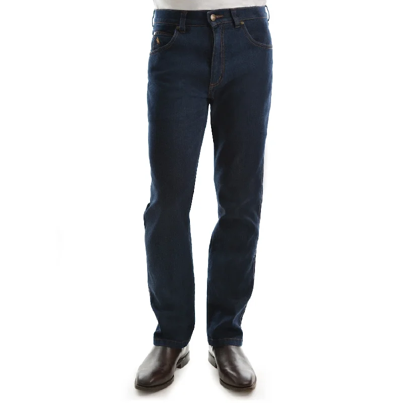 men's affordable trousers-Thomas Cook Mens Tailored Fit Ashley Denim Jean 32" Leg Mid Indigo