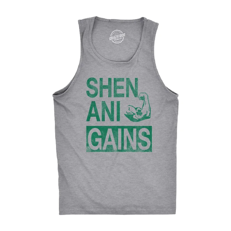 men's tank top lightweight-Shenani-Gains Men's Tank Top